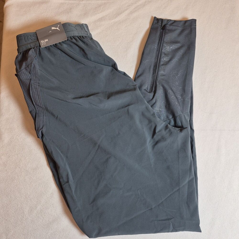 Puma Run Men's First Mile Joggers Size M Dark Slate Slim Fit